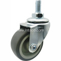 Light Duty TPR Casters Threaded Stem Side Brake